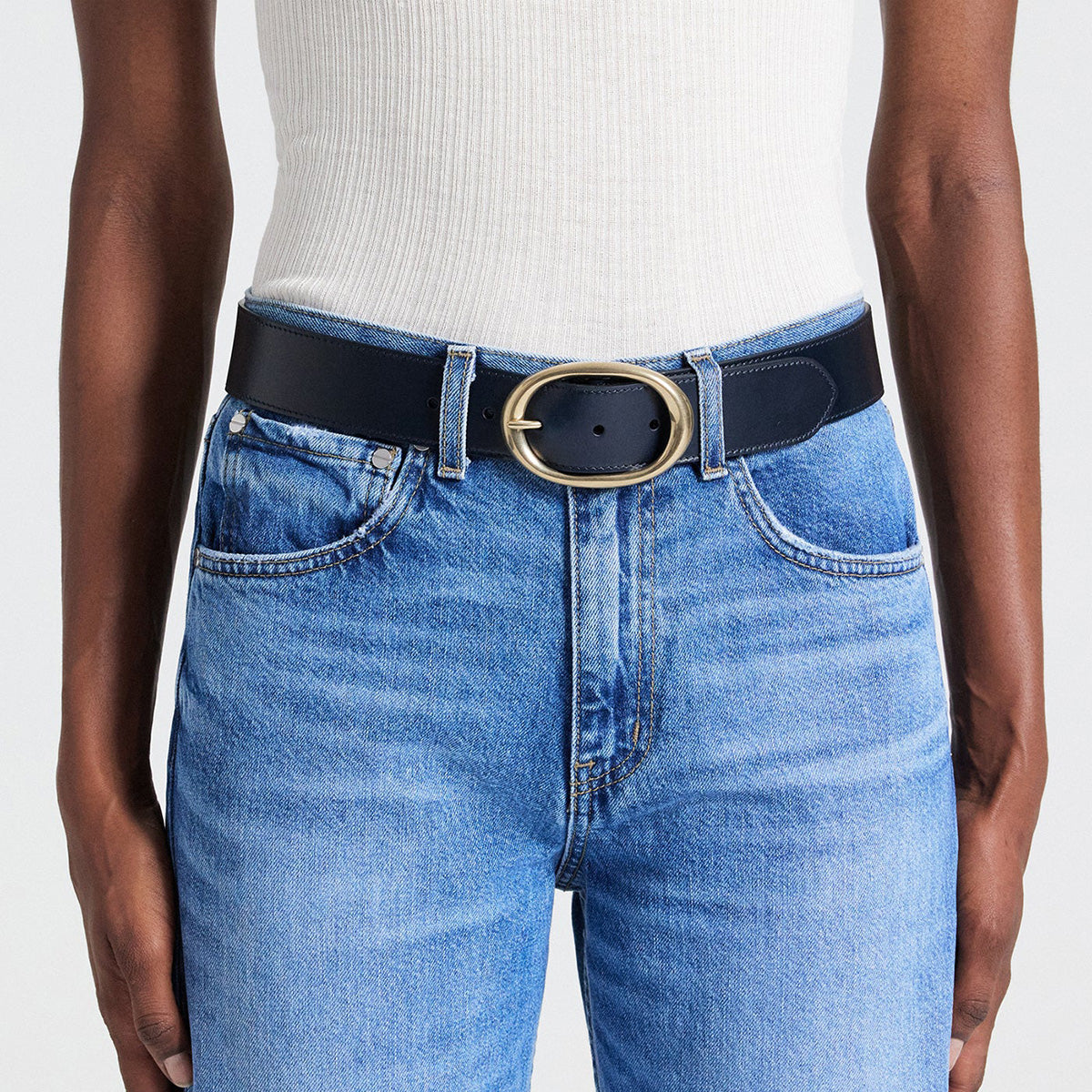 Wide Belt in Midnight
