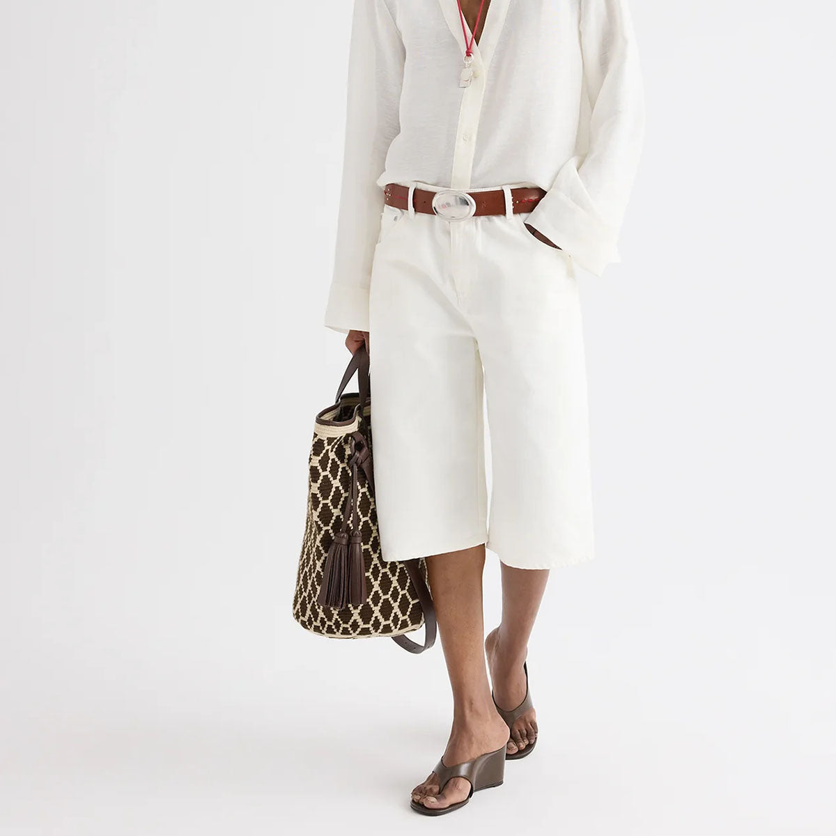 Trancoso Tote in Abstract Snake