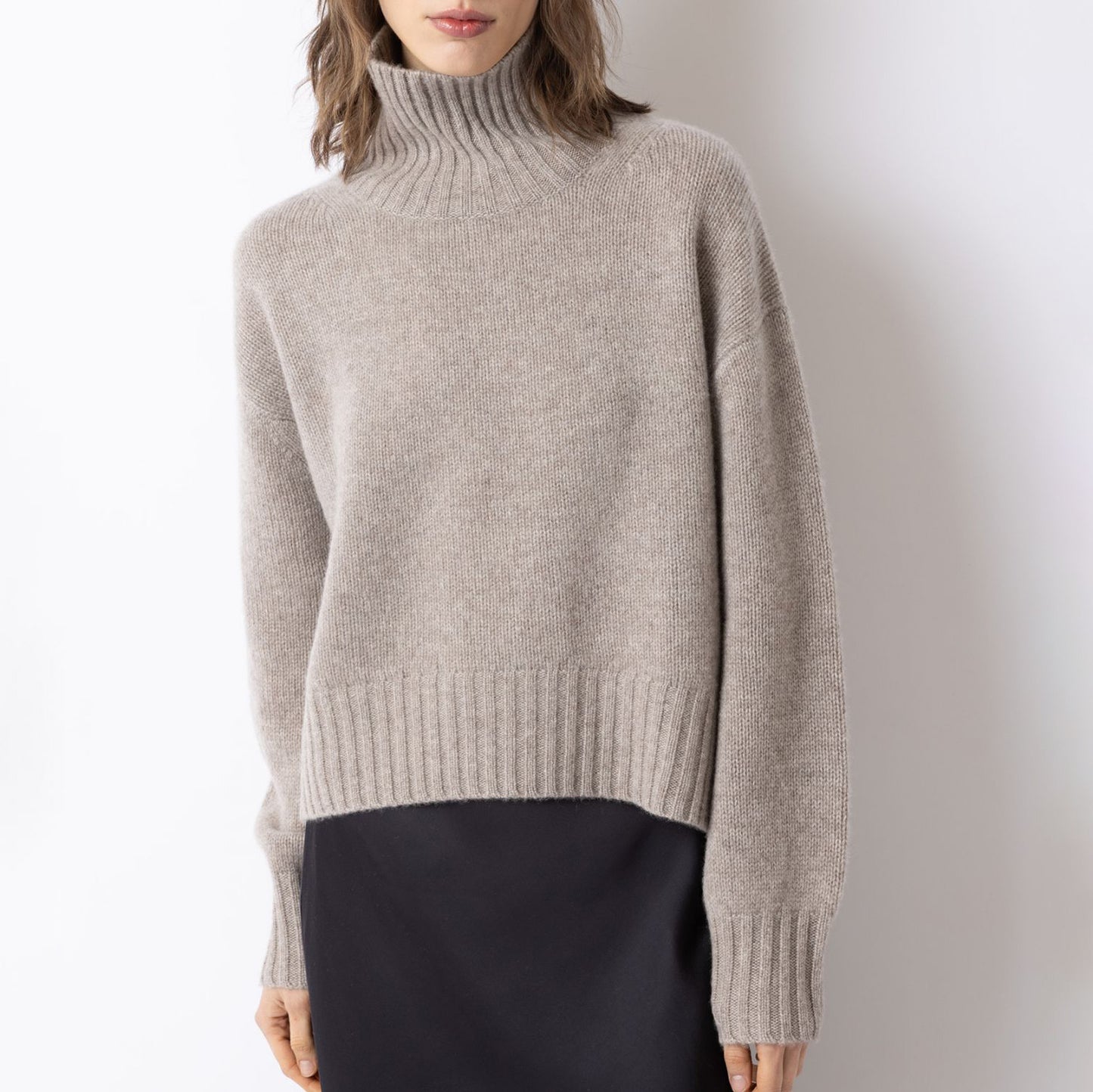 High Neck Sweater in Hazelwood