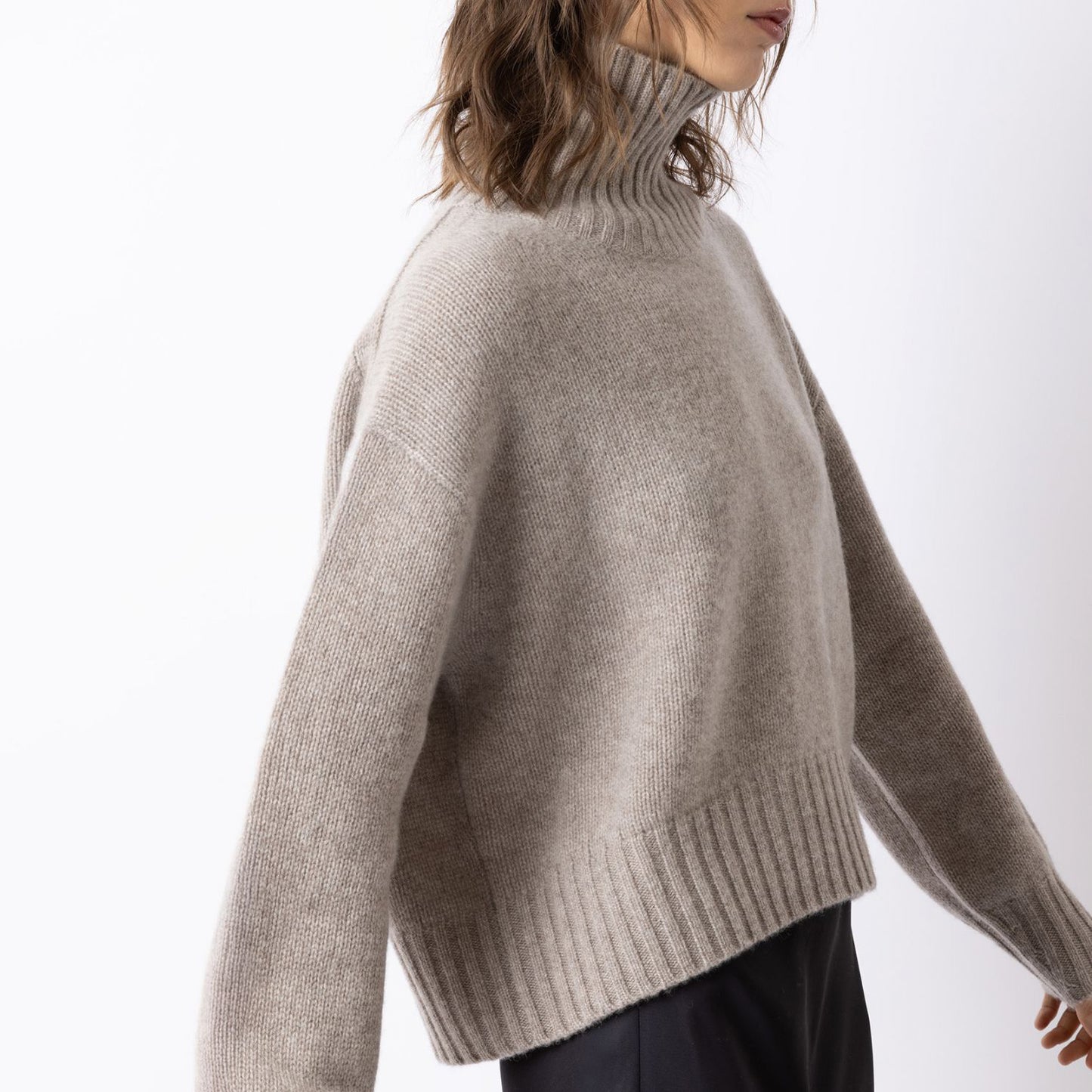 High Neck Sweater in Hazelwood