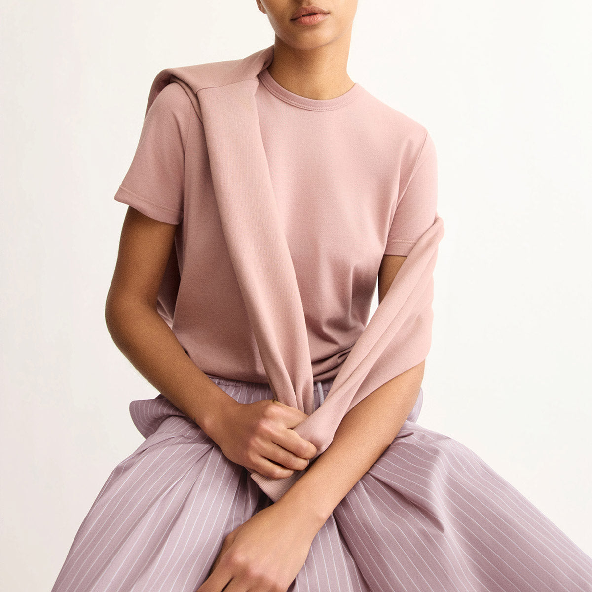 Willow Short Sleeve Tee in Dusty Rose