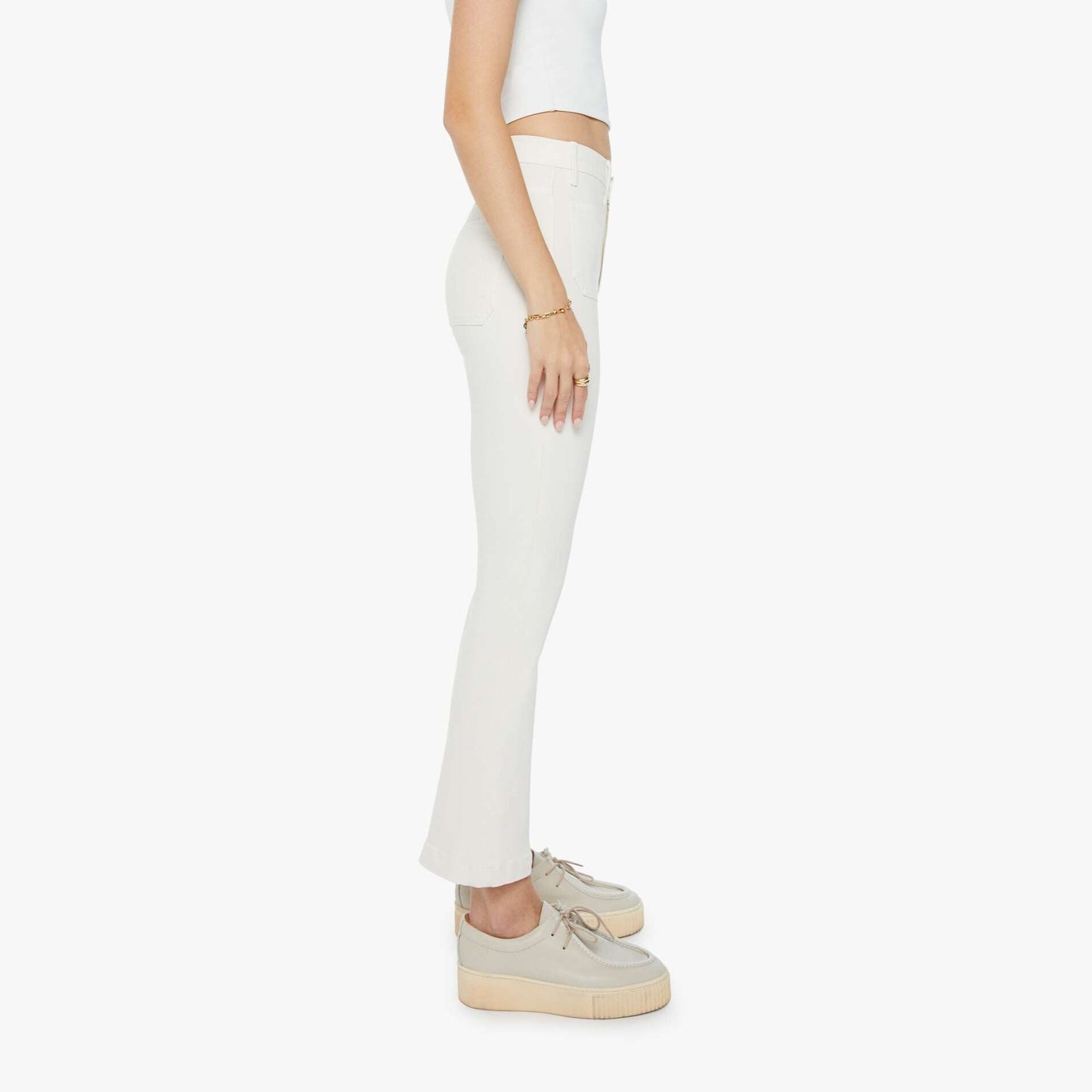 Hustler Patch Pocket Flood in Cream Puffs