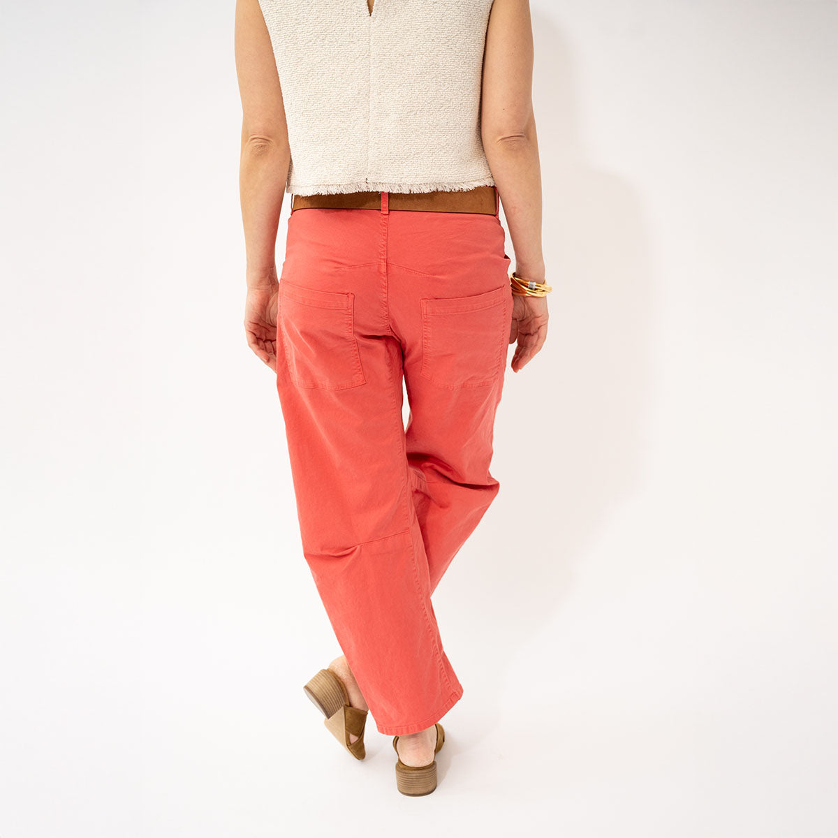 Shon Pant in Vintage Washed Red