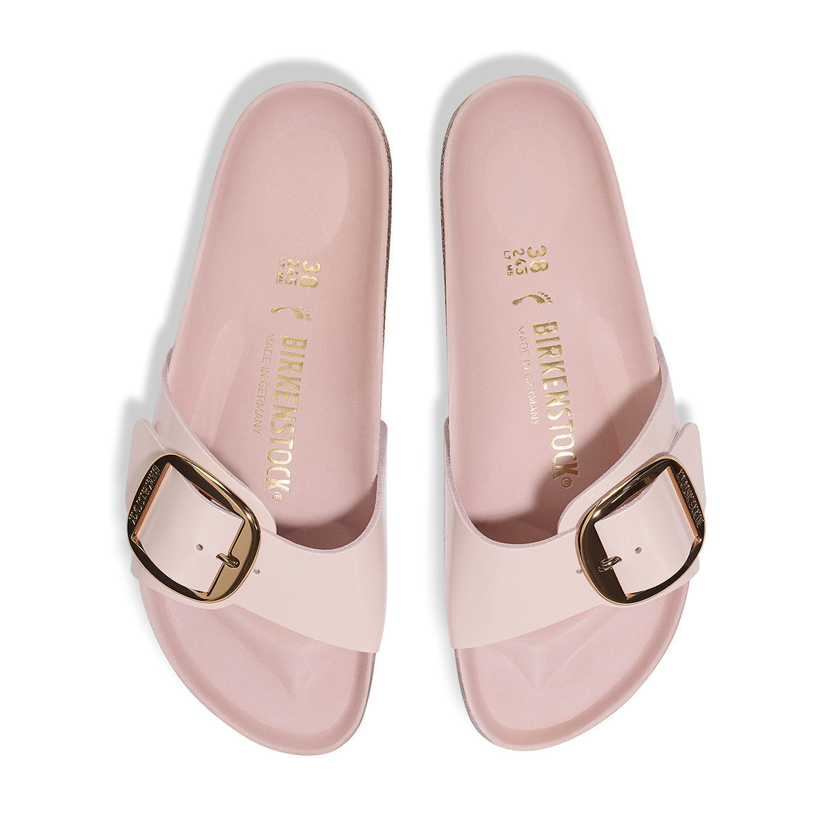 Madrid Big Buckle in High Shine Rose