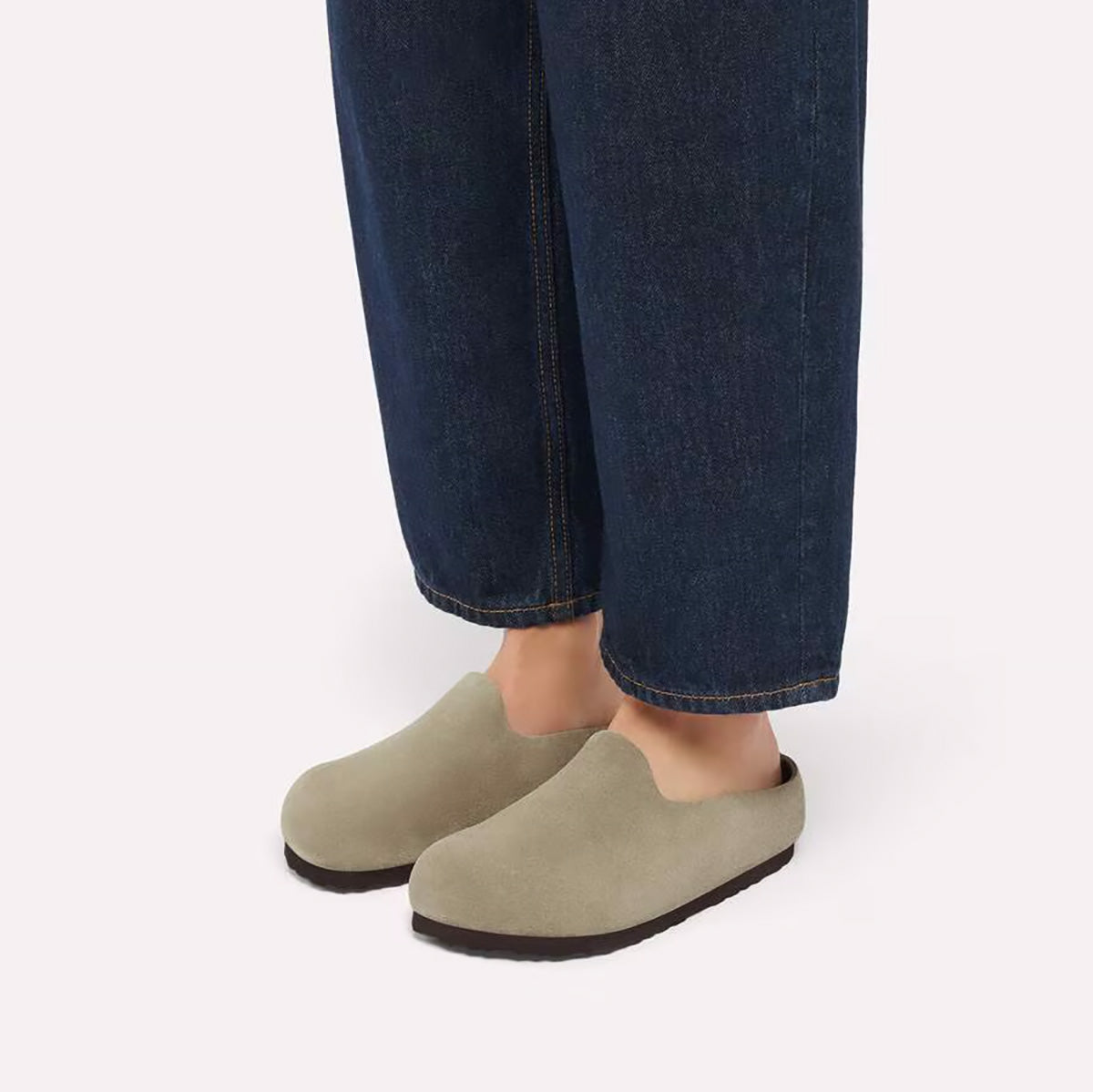 Amsterdam Wrapped Clog in Taupe