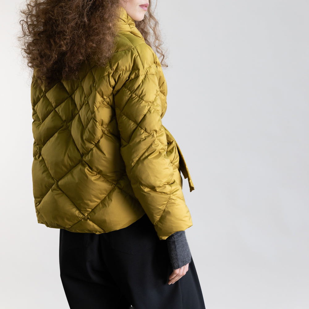Quilted Jacket in Antique Gold