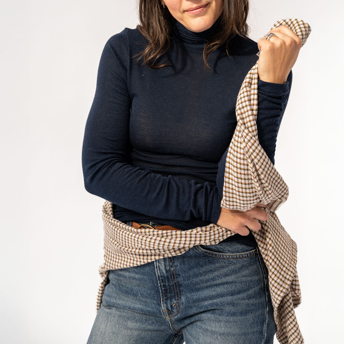 Cashmere Turtleneck in Navy