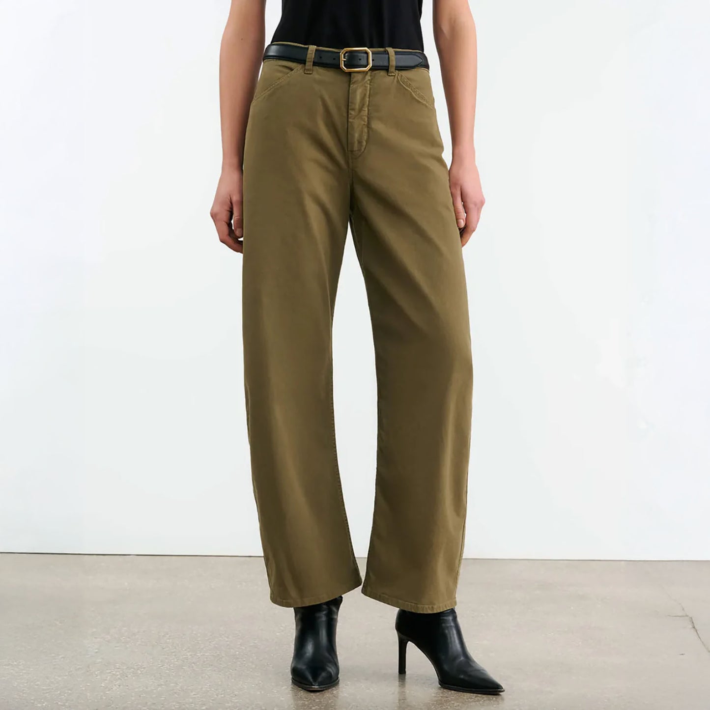 Tribeca Pant in Military Green