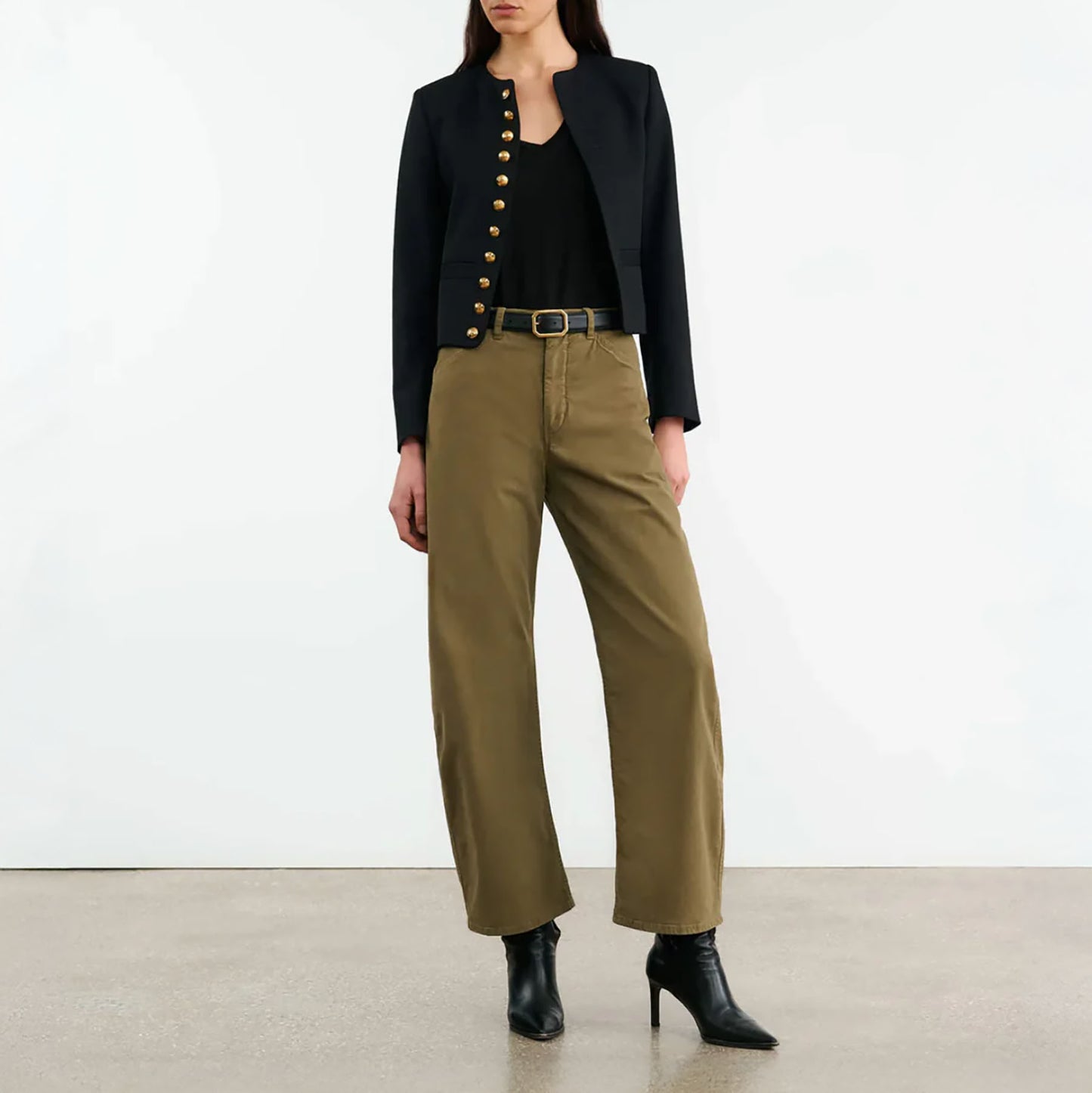 Tribeca Pant in Military Green