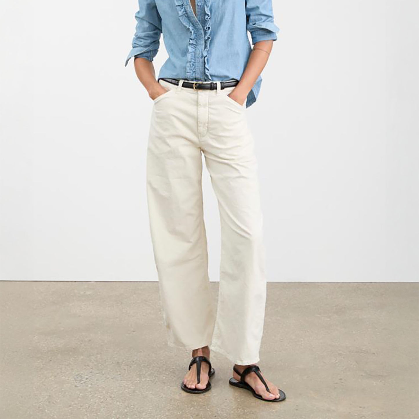 Tribeca Pant in Stone