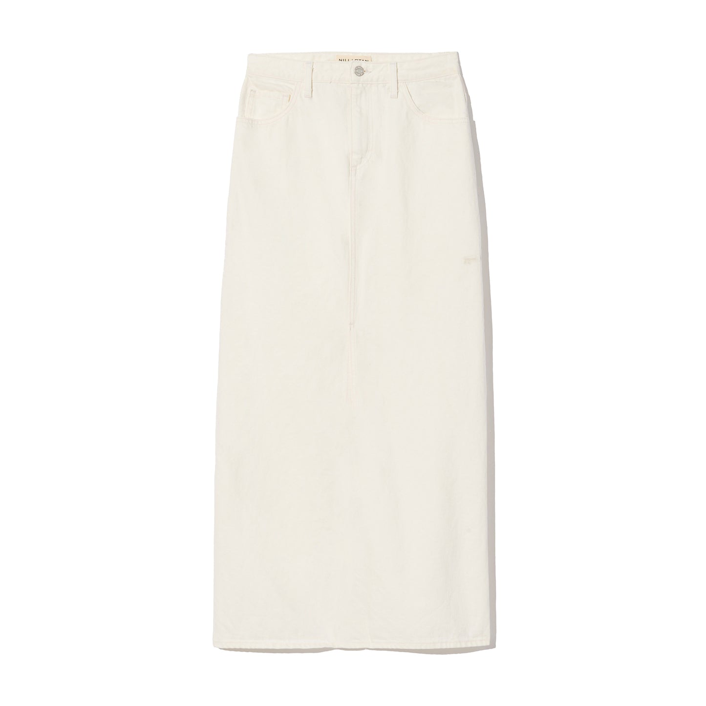 Ozzy Denim Skirt in Cream