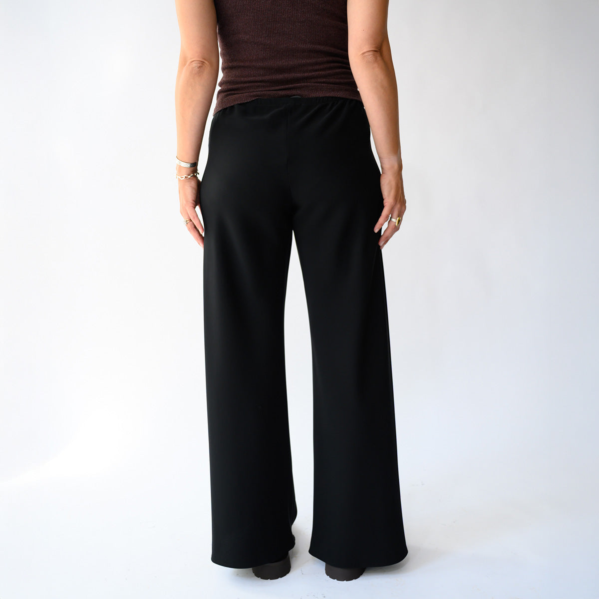 Marlo Wide Leg Pant in Black