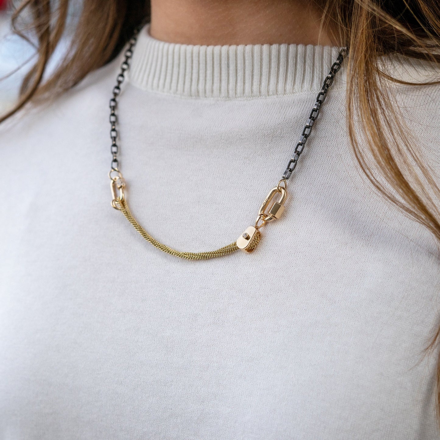 Gold & Diamond Baby Pulley
