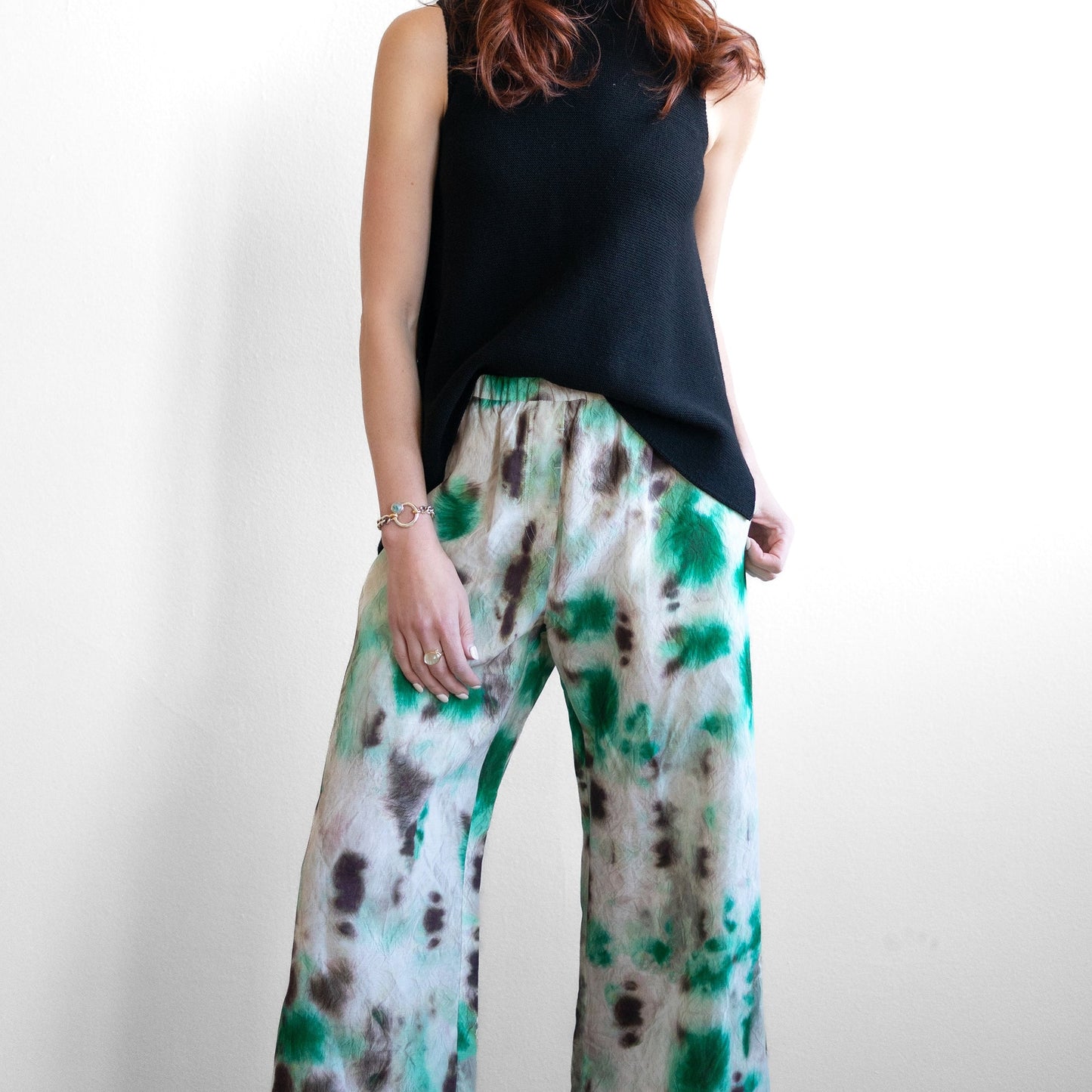 Parla Straight Leg Pant in Emerald Pigments
