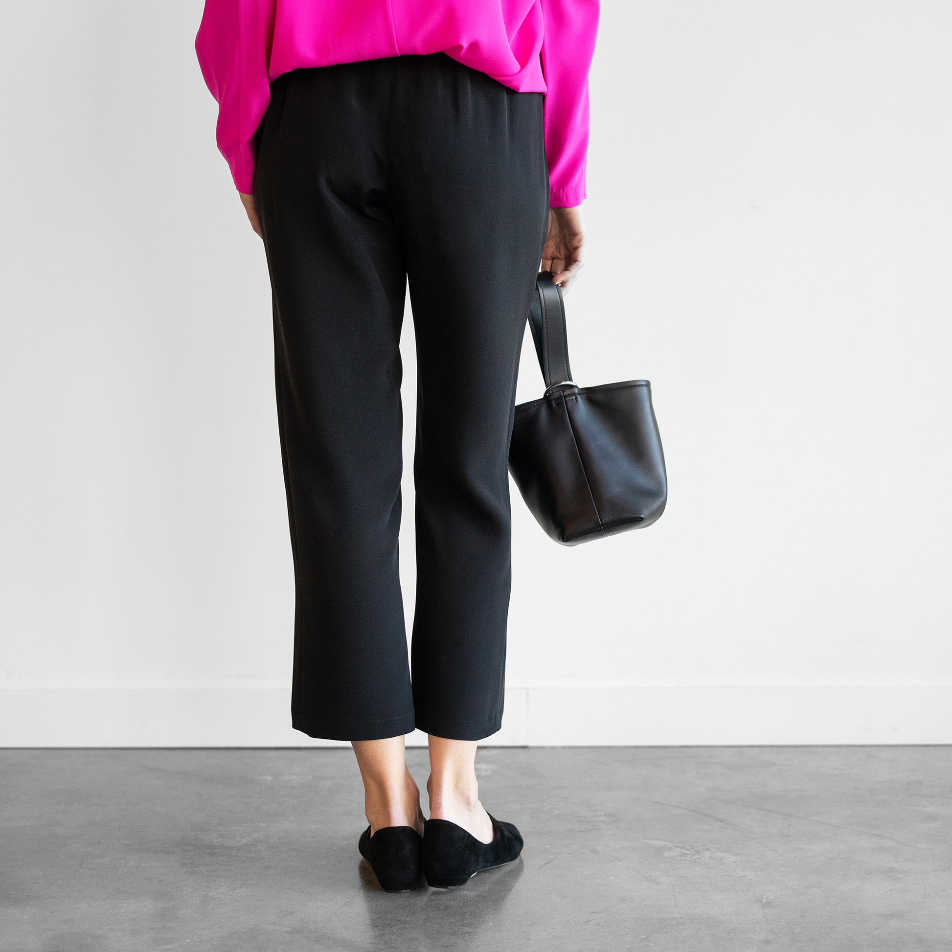 Eko Pant Silk Crepe in Black