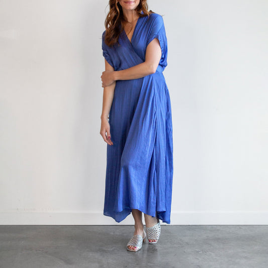 Aki Wave Dress in Sky Blue