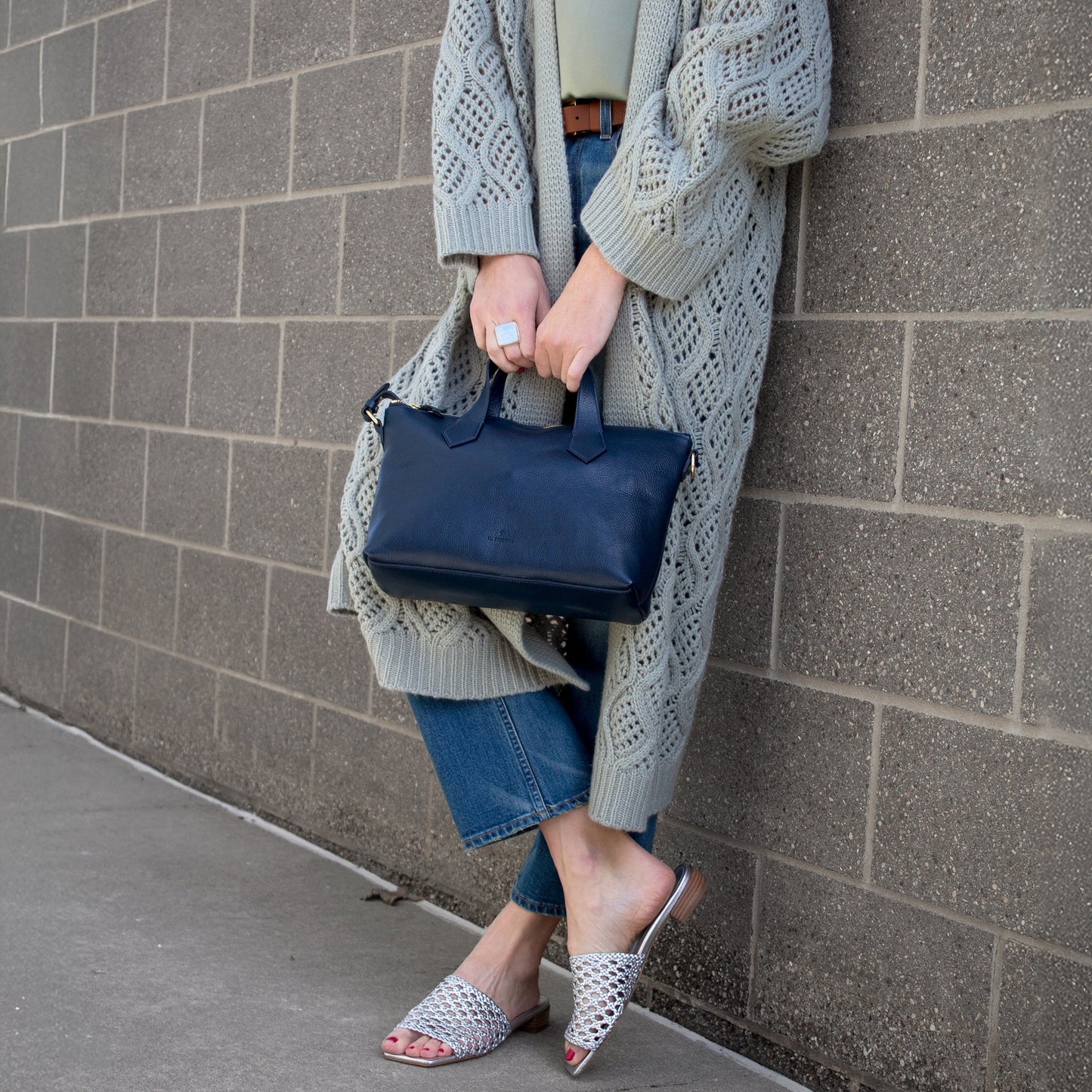 Cedar Knit Duster in Eucalyptus