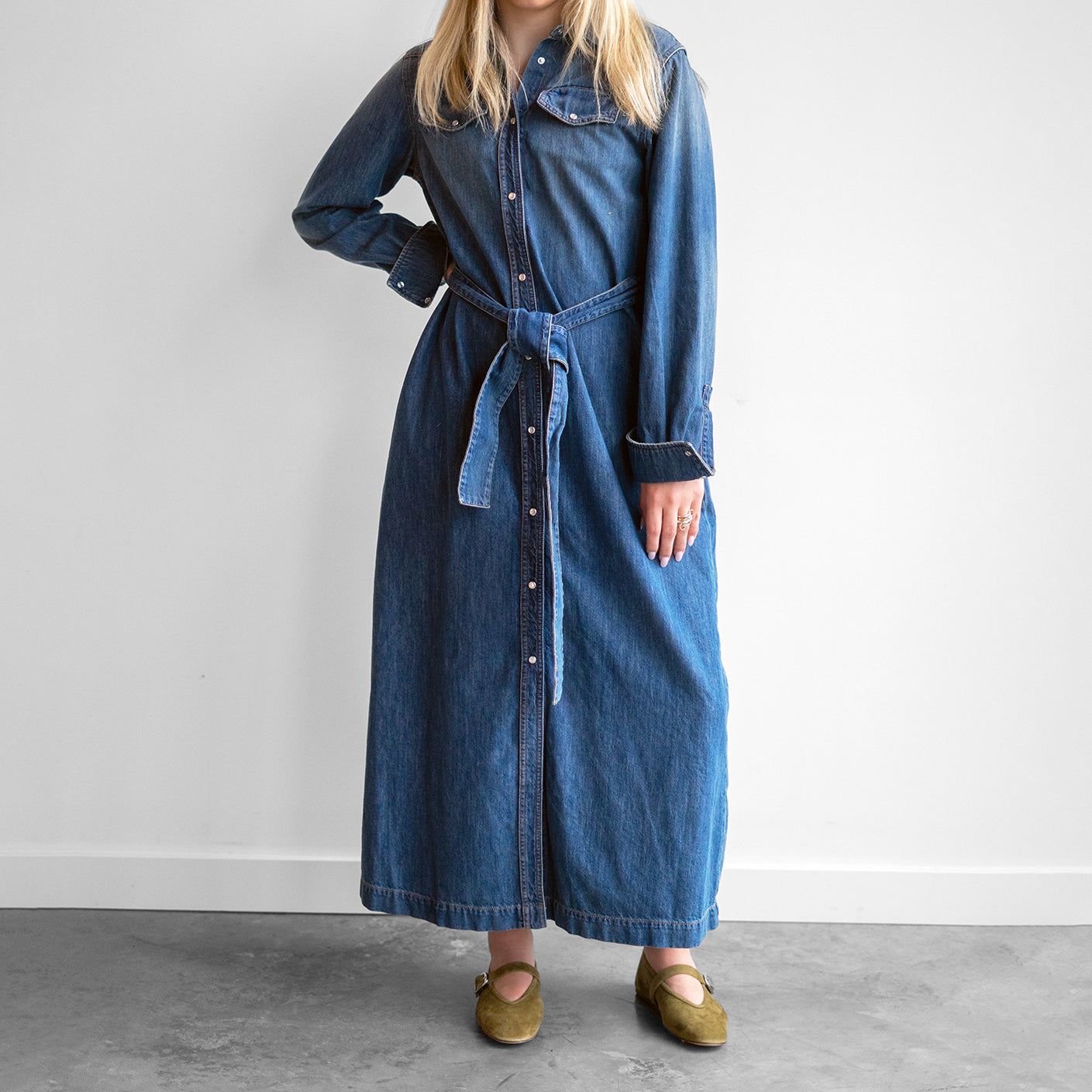 Londra Denim Shirt Dress