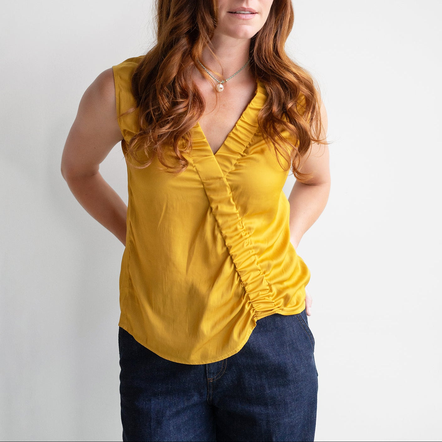 Elise Sleeveless Top in Sunflower