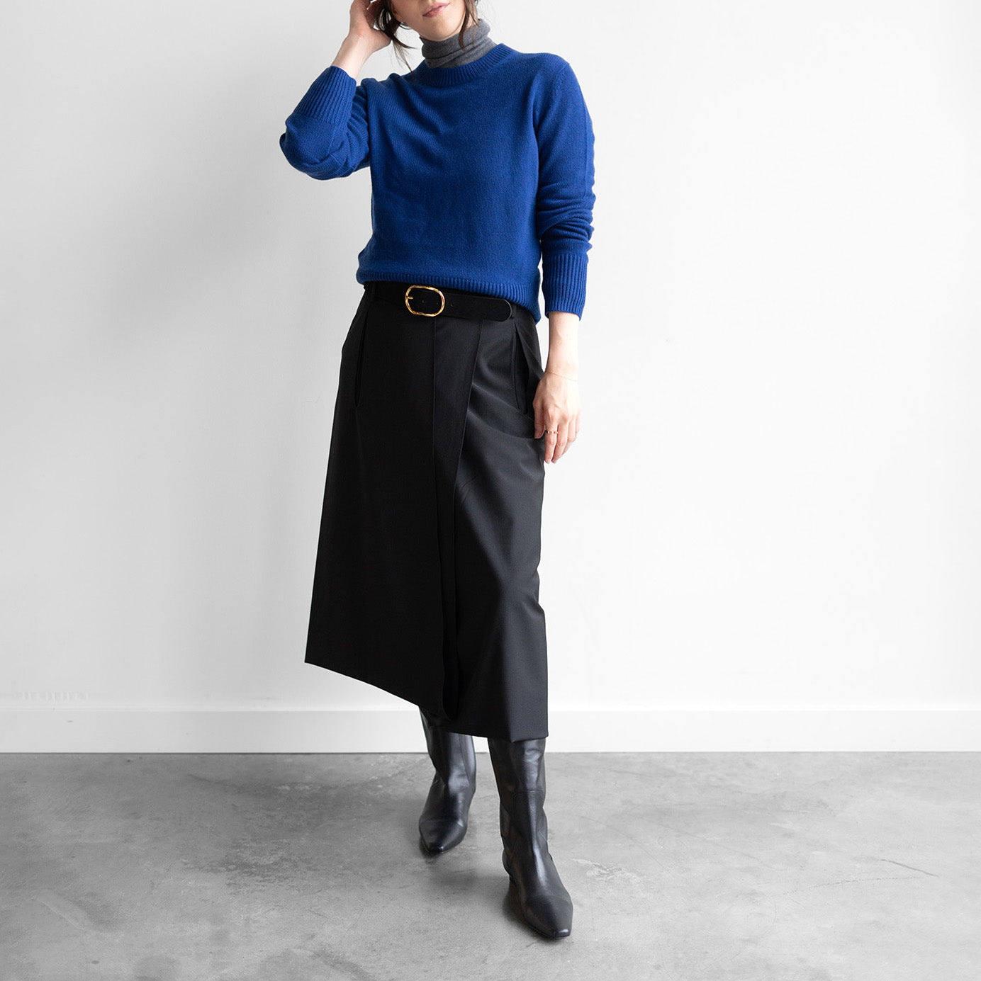 Crew Pullover in Atlantic Blue