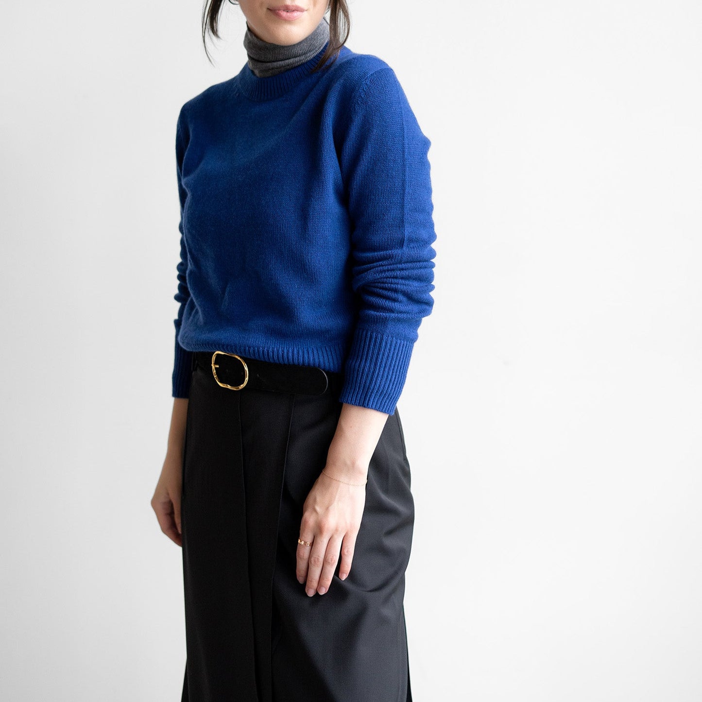 Crew Pullover in Atlantic Blue