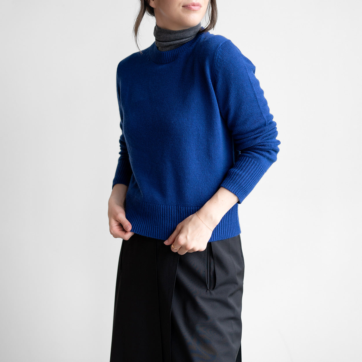 Crew Pullover in Atlantic Blue
