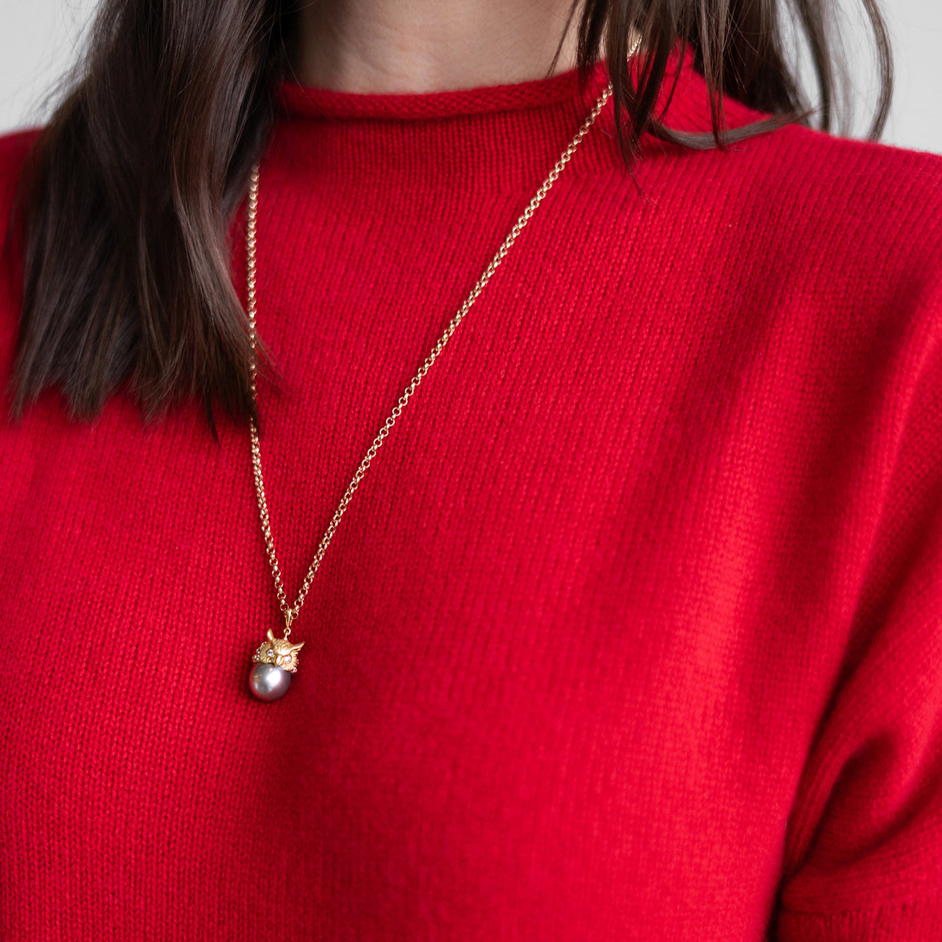 Civetta & Tahitian Pearl Pendant