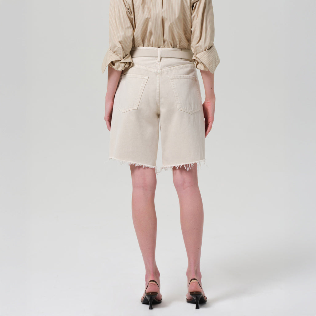 Ayla Denim Short in Almondette