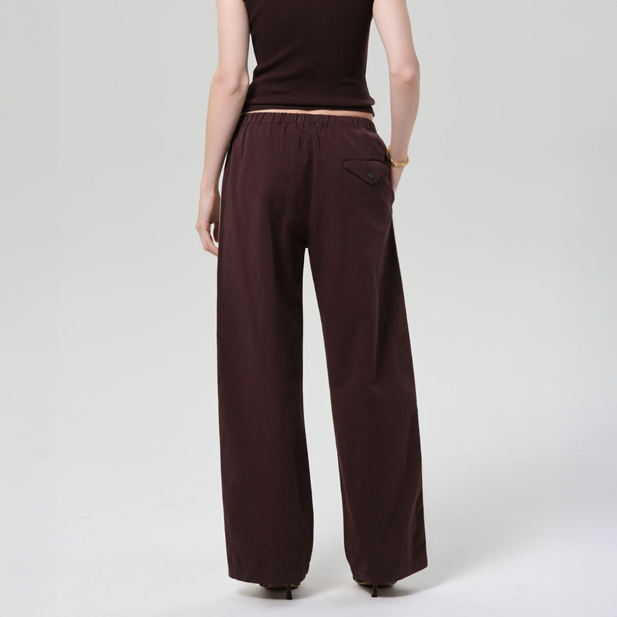 Aurora Track Pant in Chocolate