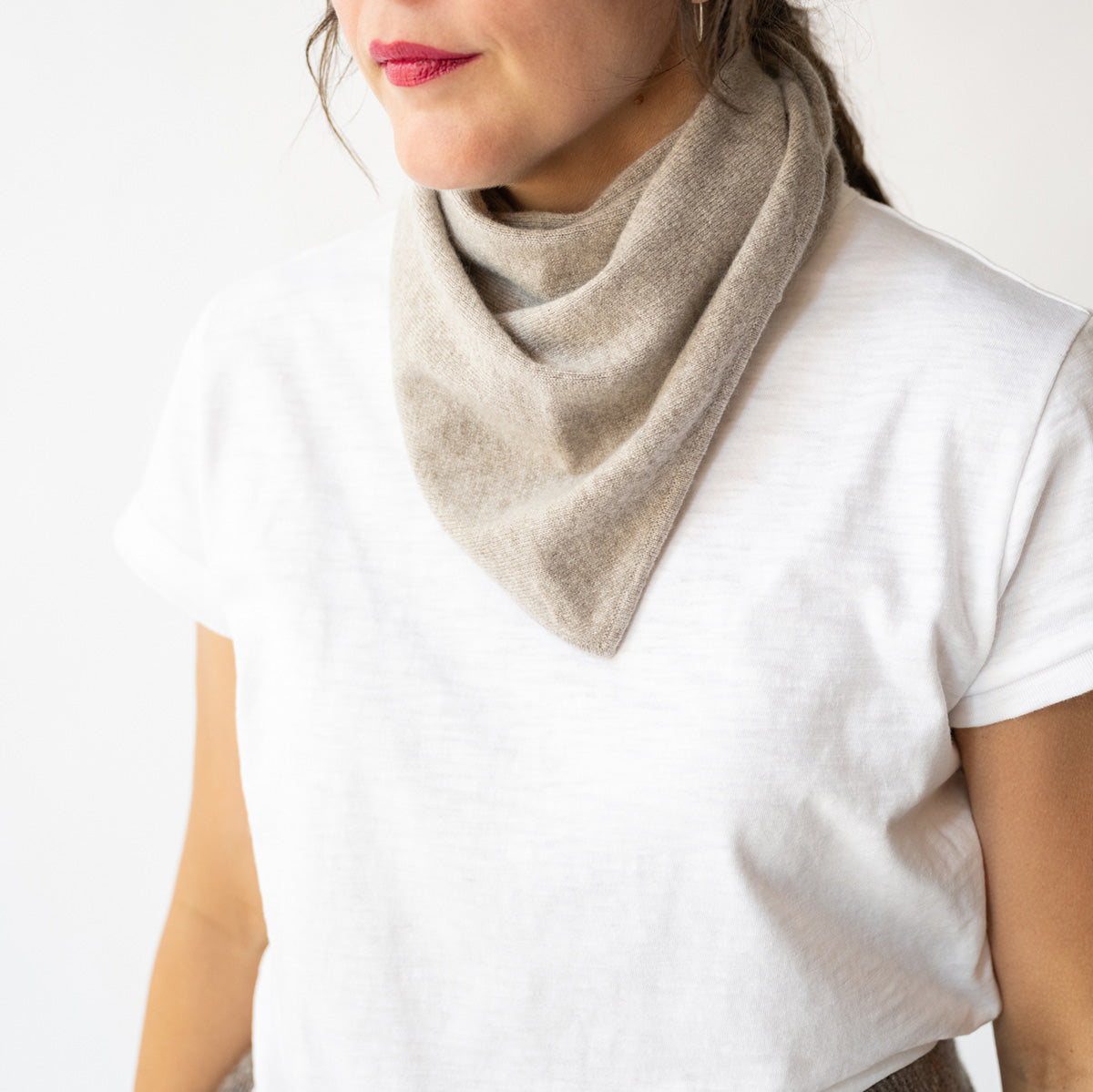 Triangle Scarf in Fresh Pepper Melange