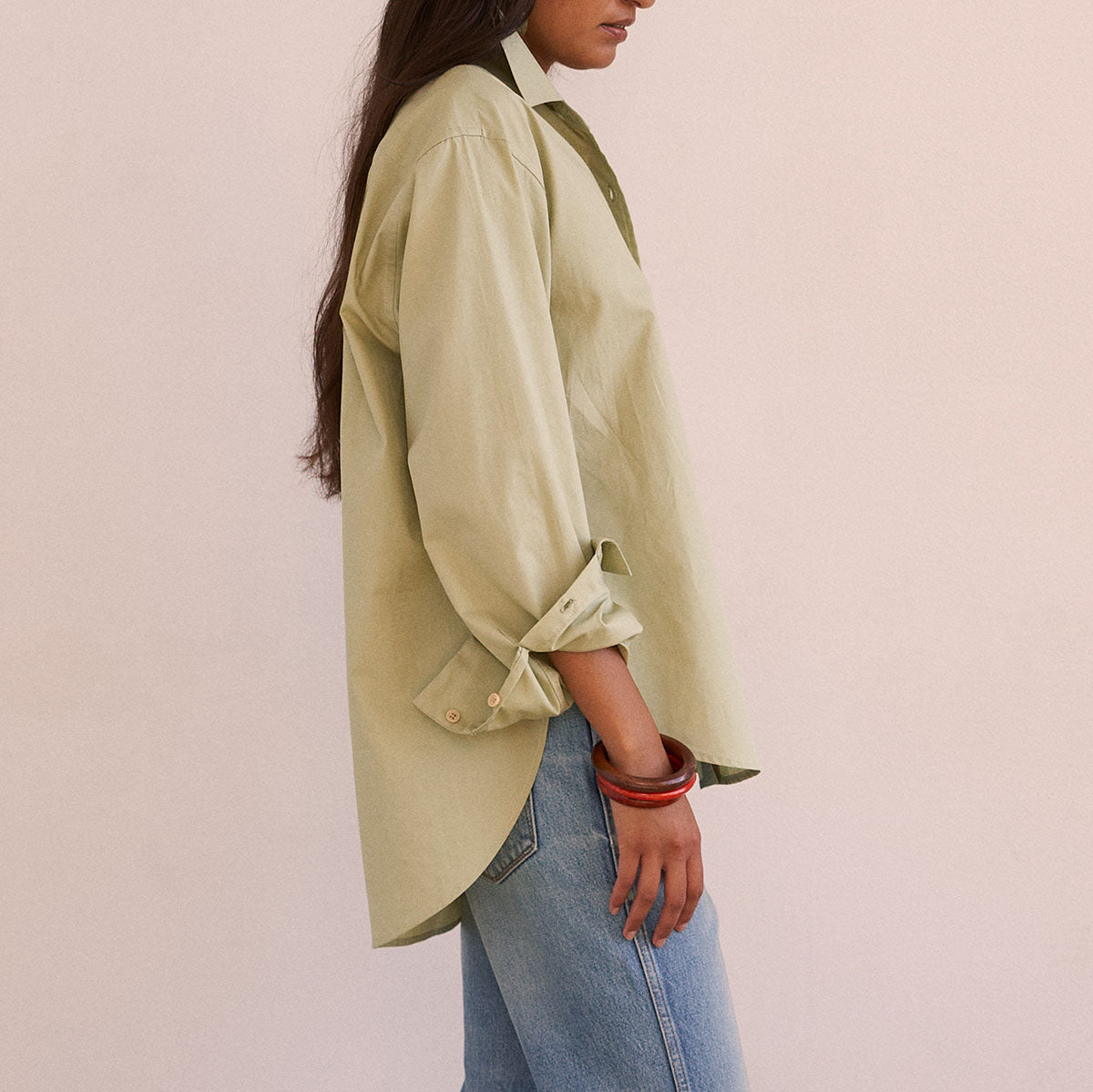 The Weekend Shirt in Pistachio