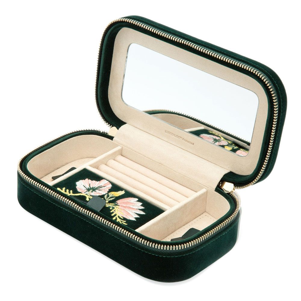 Zoe Travel Case in Forest Green