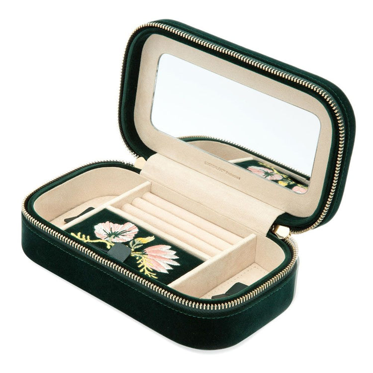 Zoe Travel Case in Forest Green
