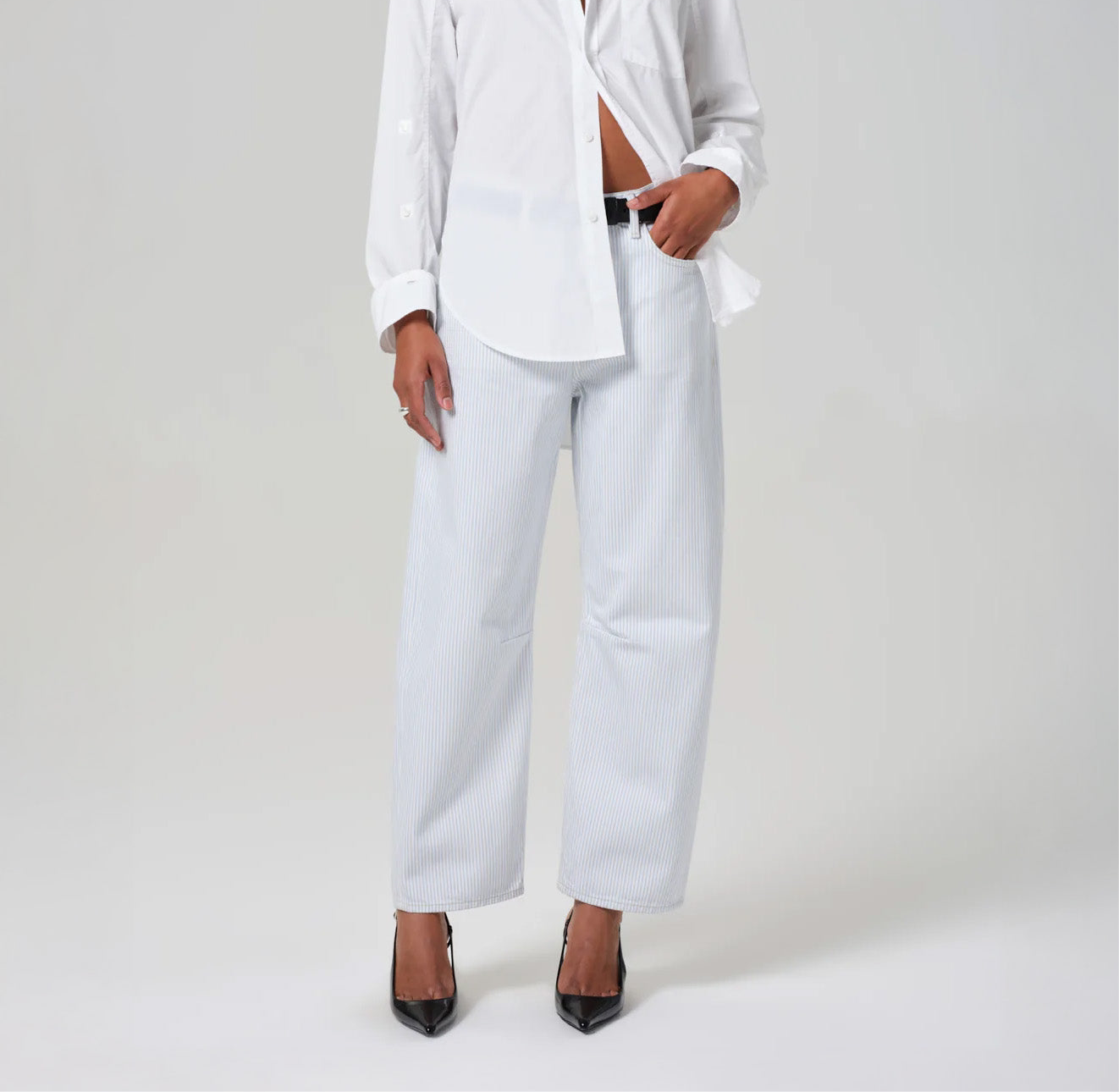 Miro Reworked Jean in Marine Stripe