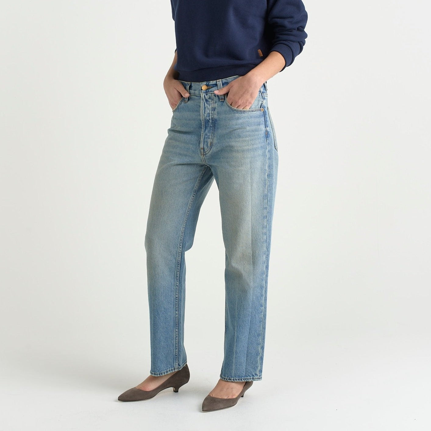 The Slouch Jean in Washed Indigo