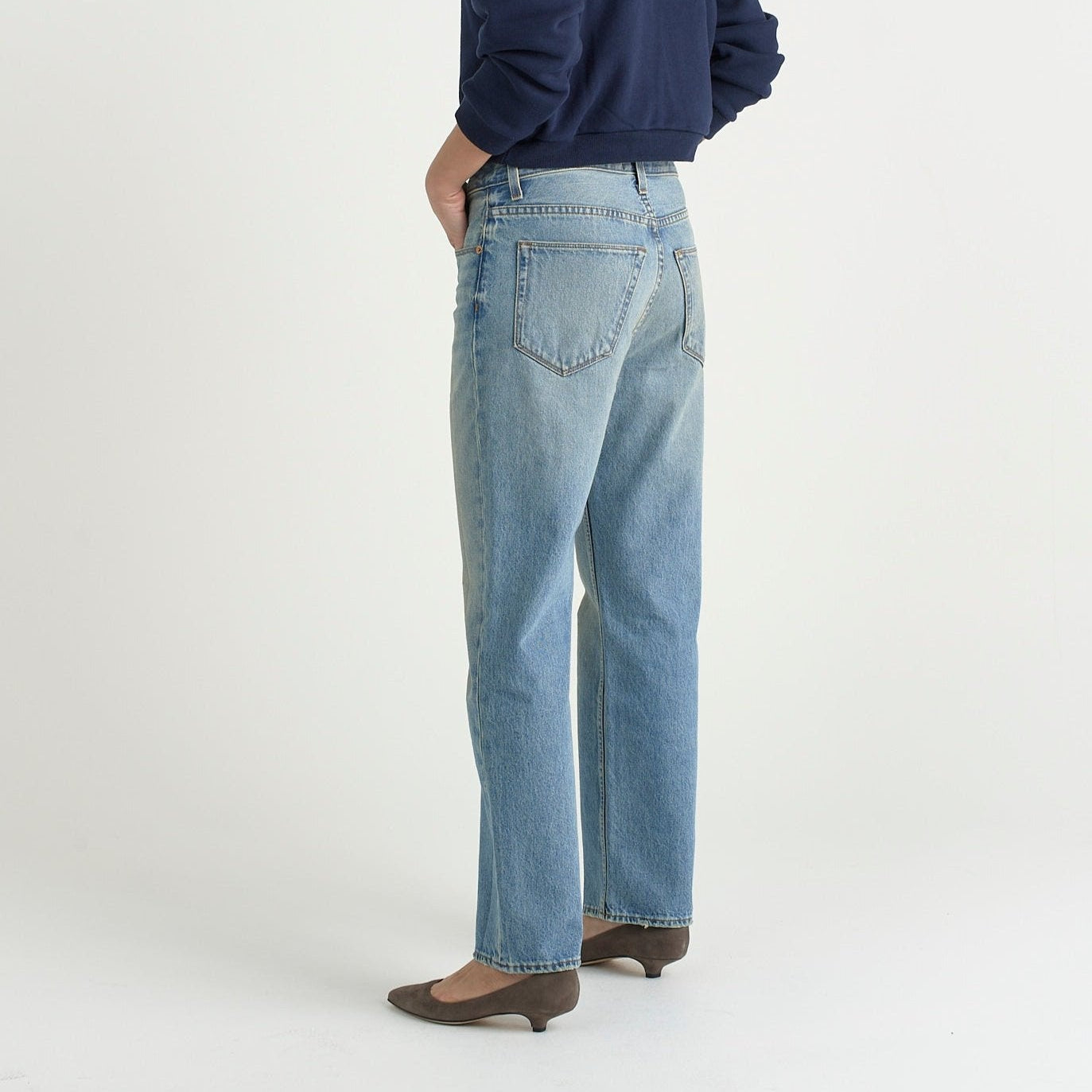 The Slouch Jean in Washed Indigo