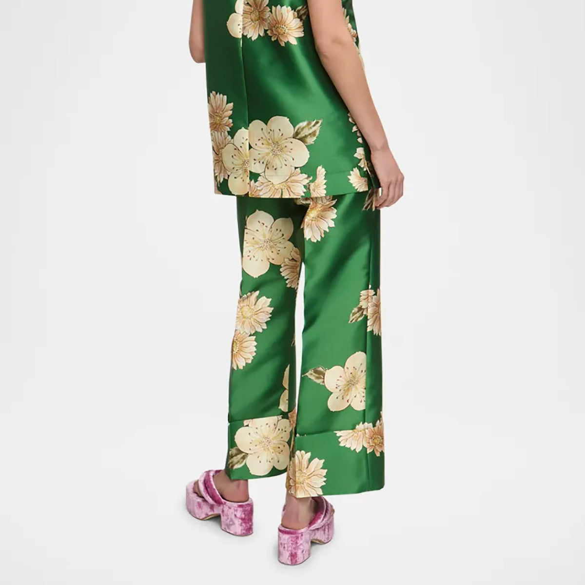 Sage Pant in Green Floral