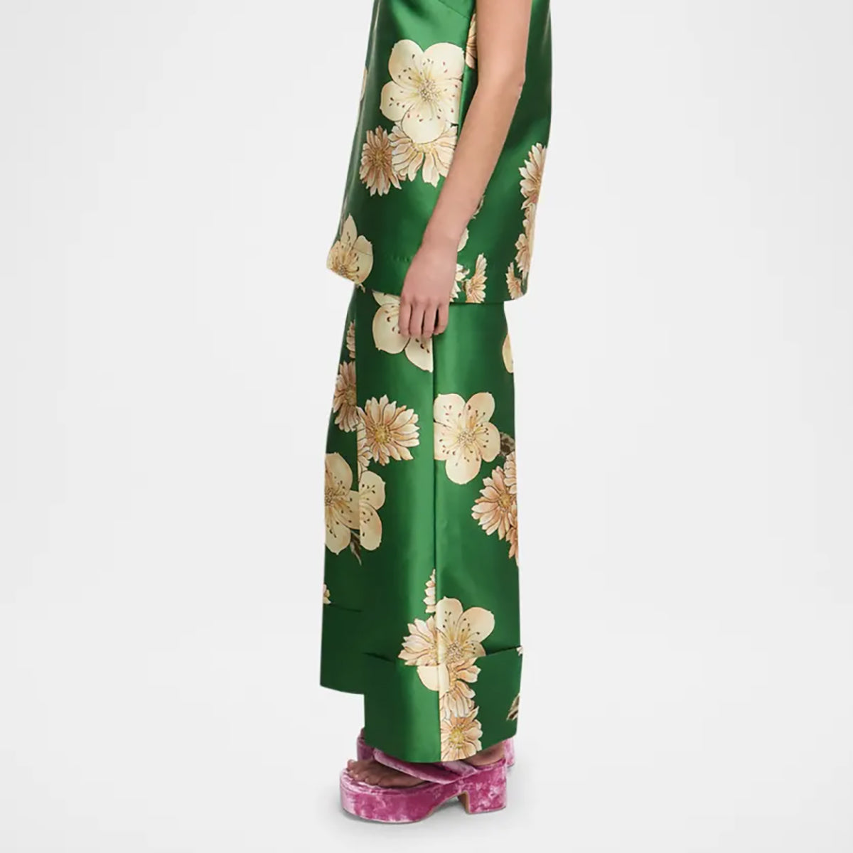 Sage Pant in Green Floral