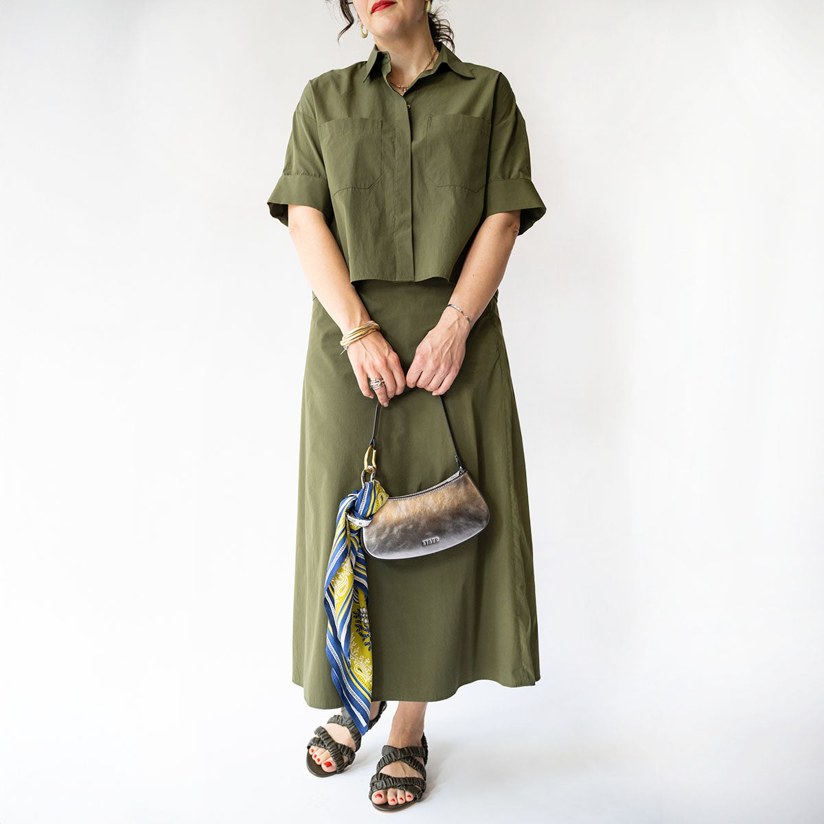 The A Line Skirt in Military