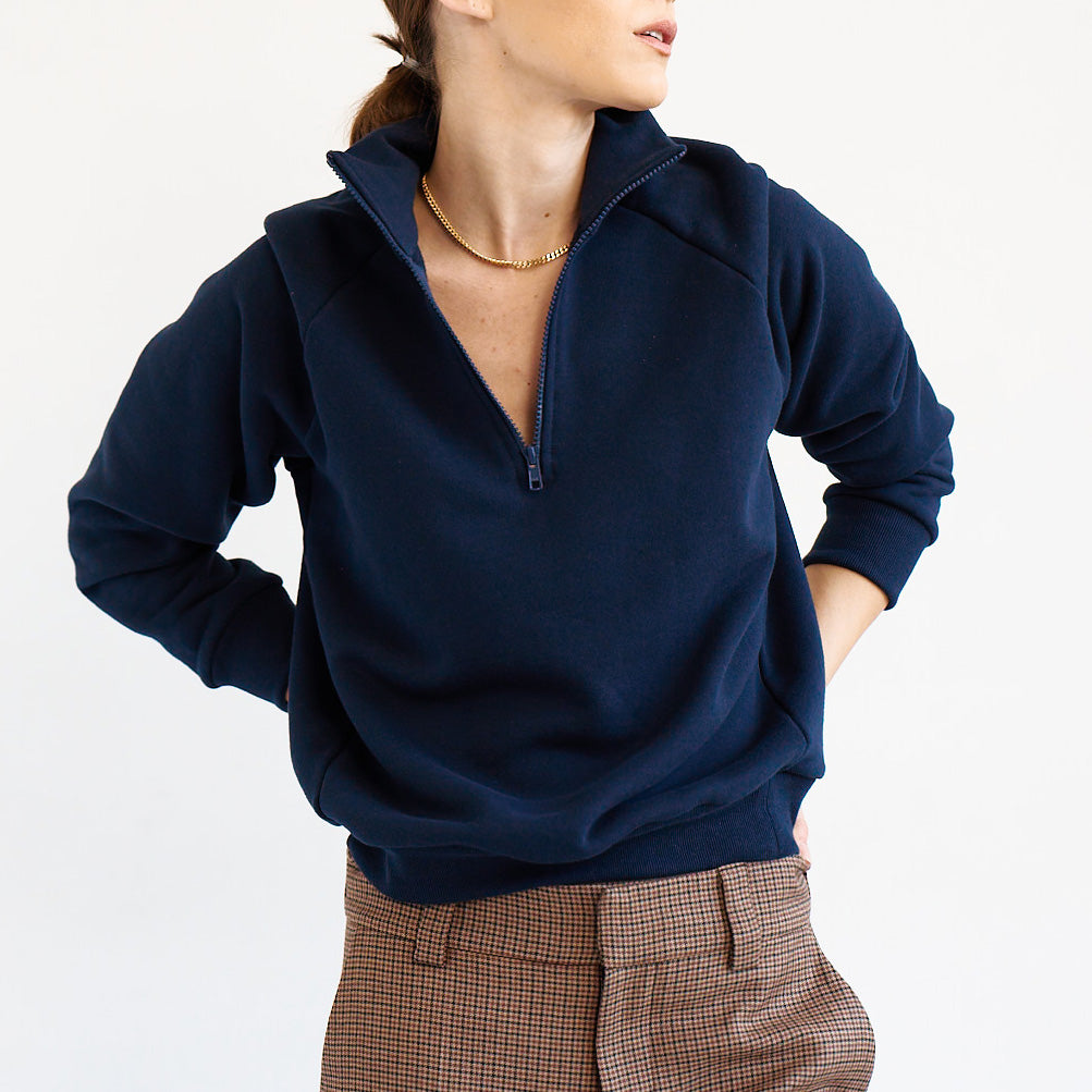 The Quarter Zip in Navy
