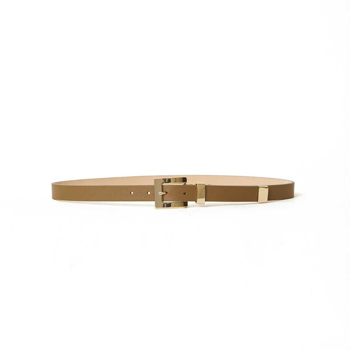 Everly Leather Belt in Clay