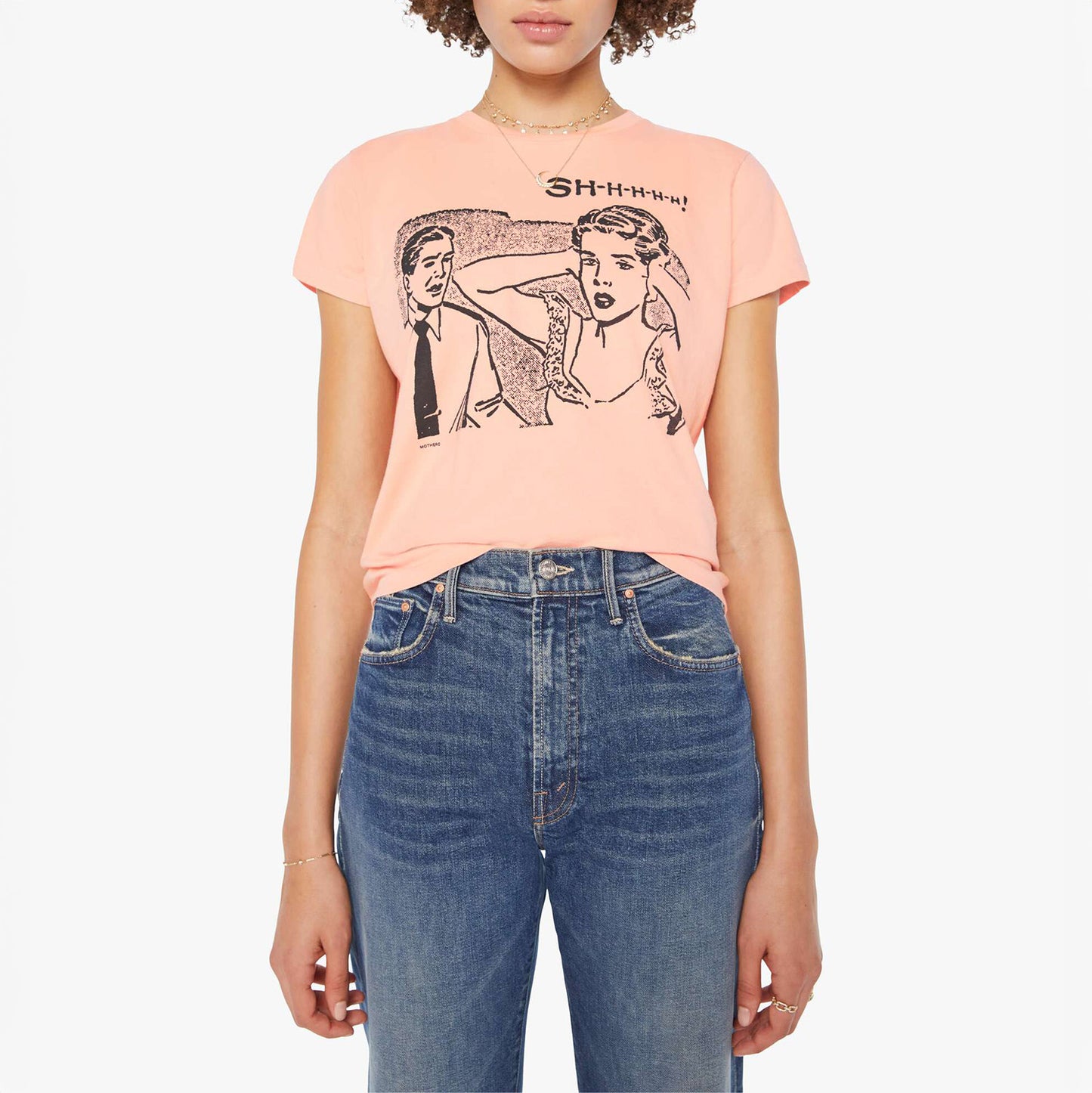 Boxy Goodie Goodie Tee in Shhhh