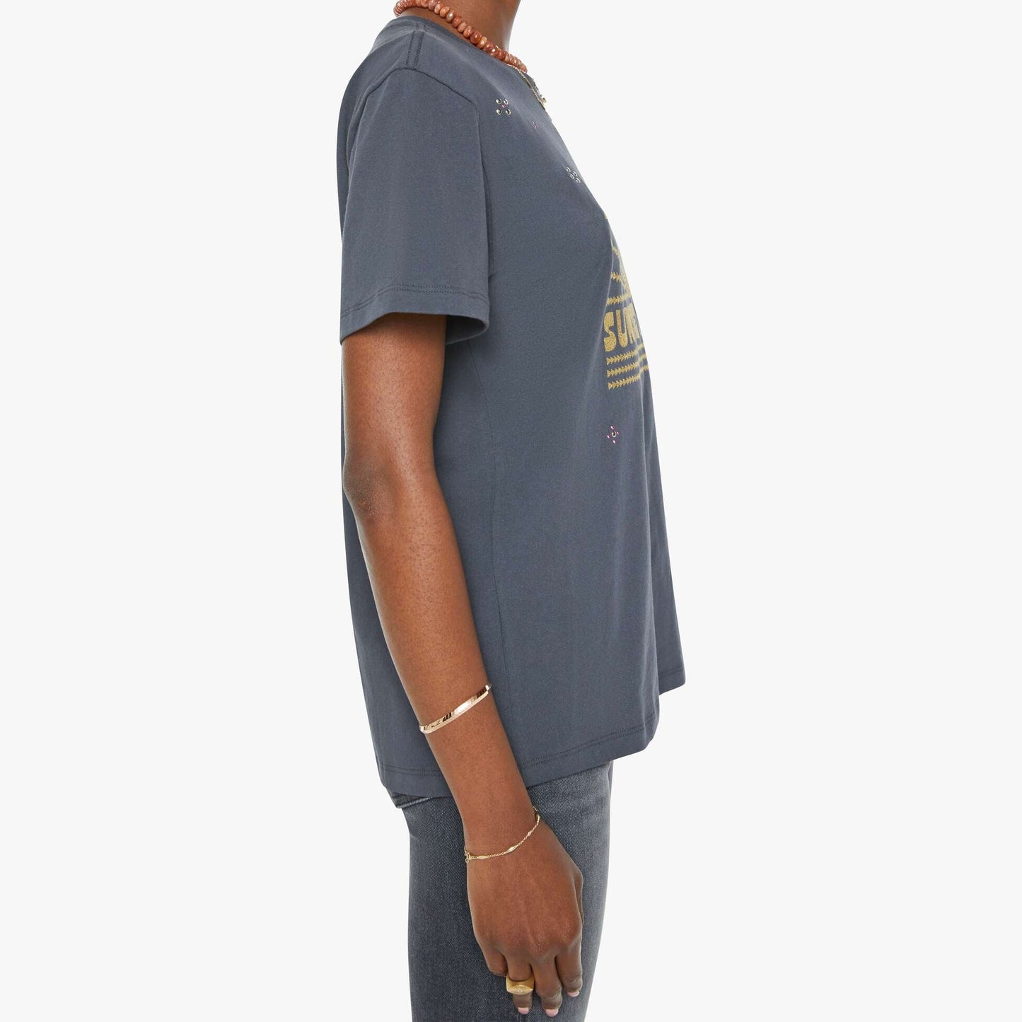 Rowdy Tee in Sunset Gold