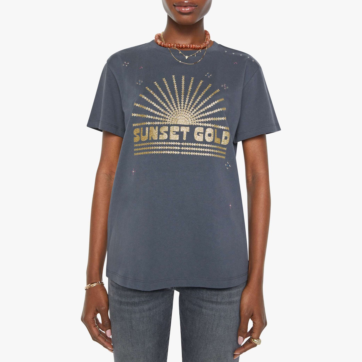 Rowdy Tee in Sunset Gold