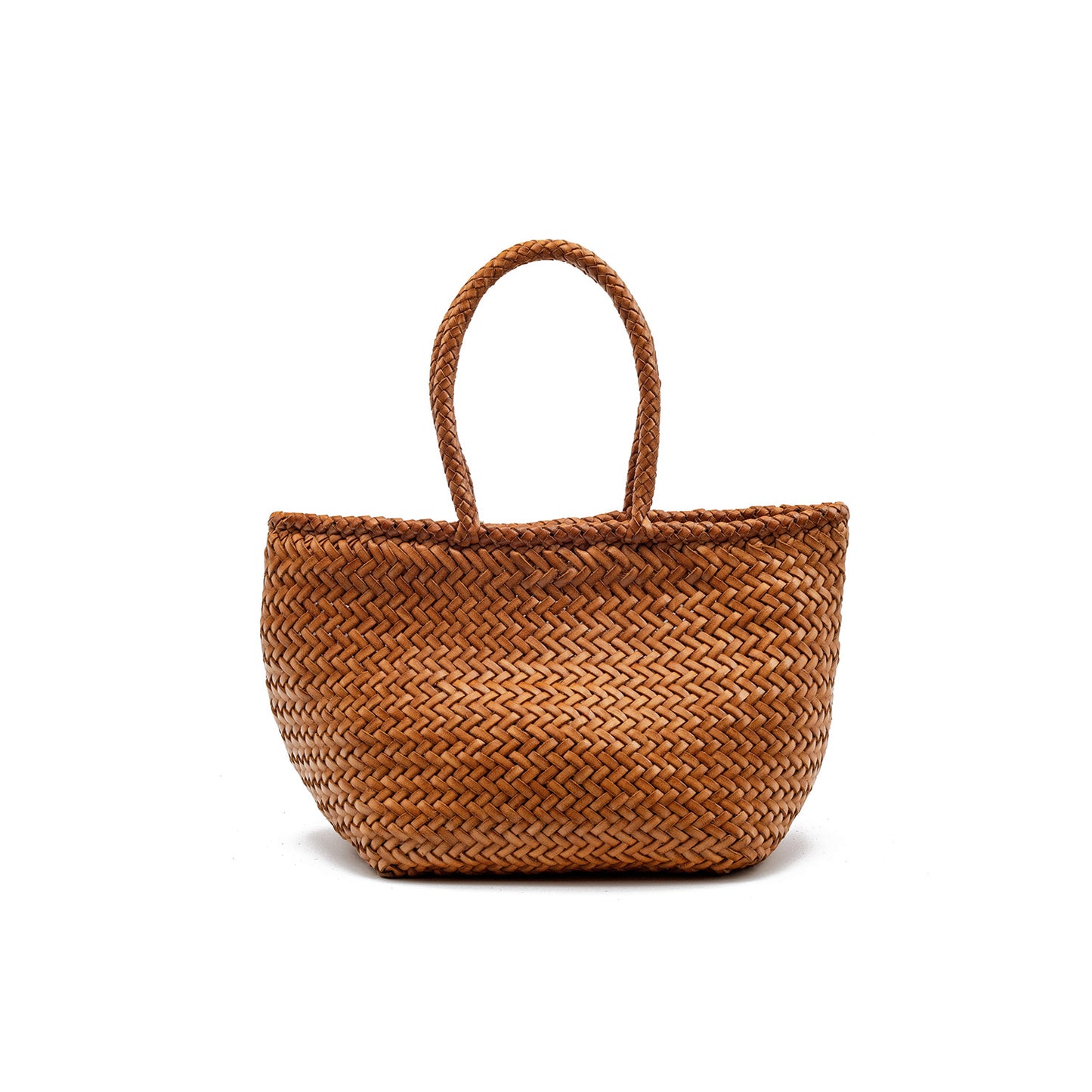 Grace Small Basket Bag in Tan