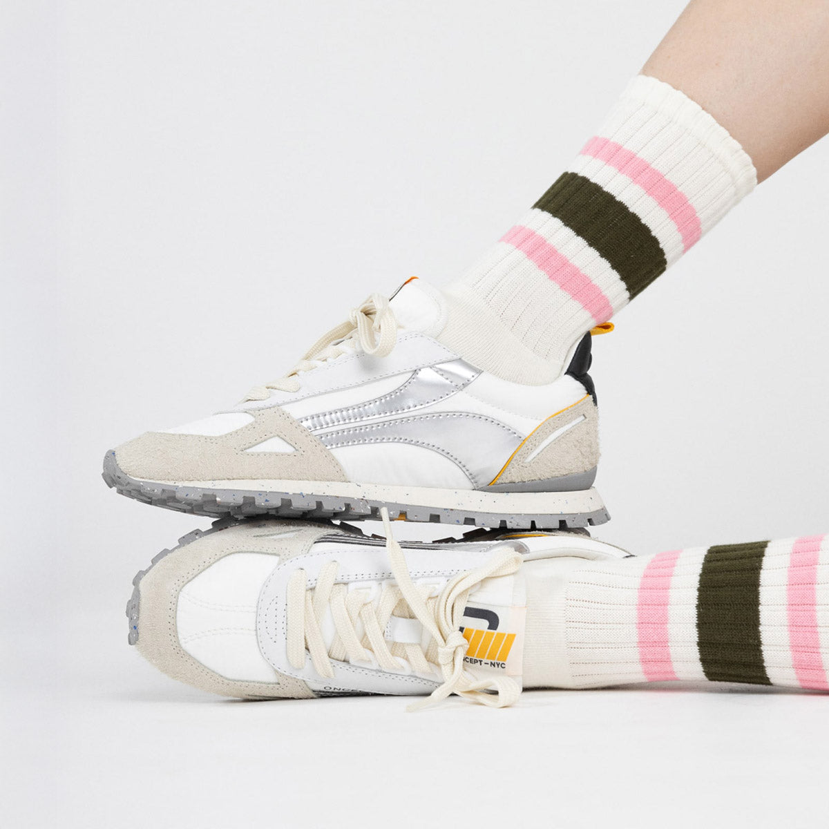 Toronto Sneaker in Silver Flame