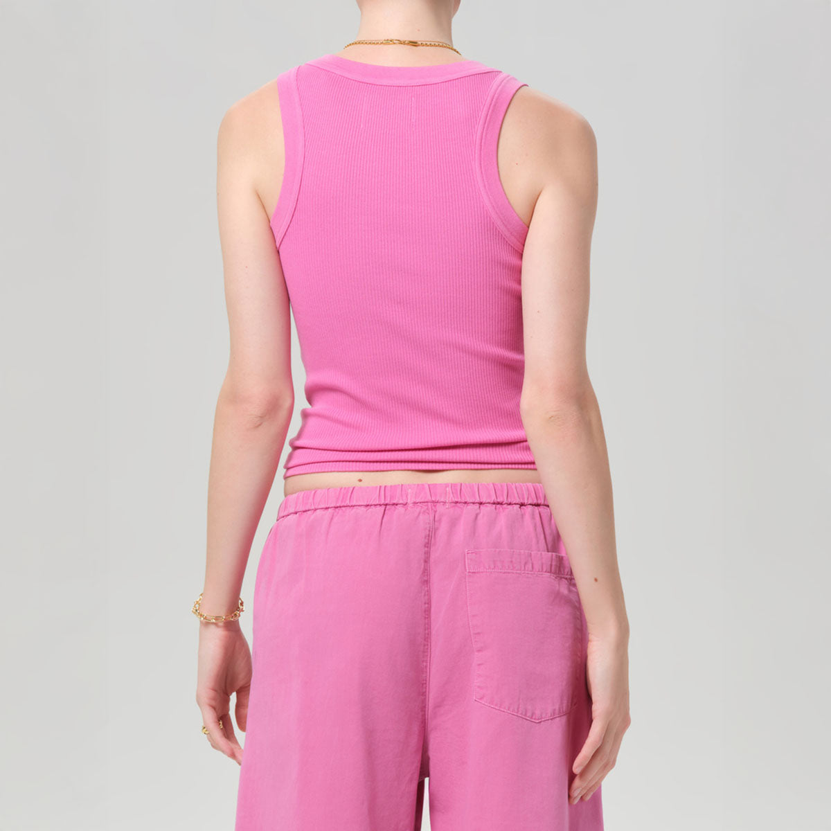 Isabel Rib Tank in Raspberry