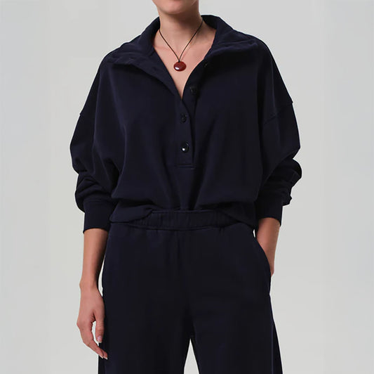 Mirelle Funnel Neck in Navy
