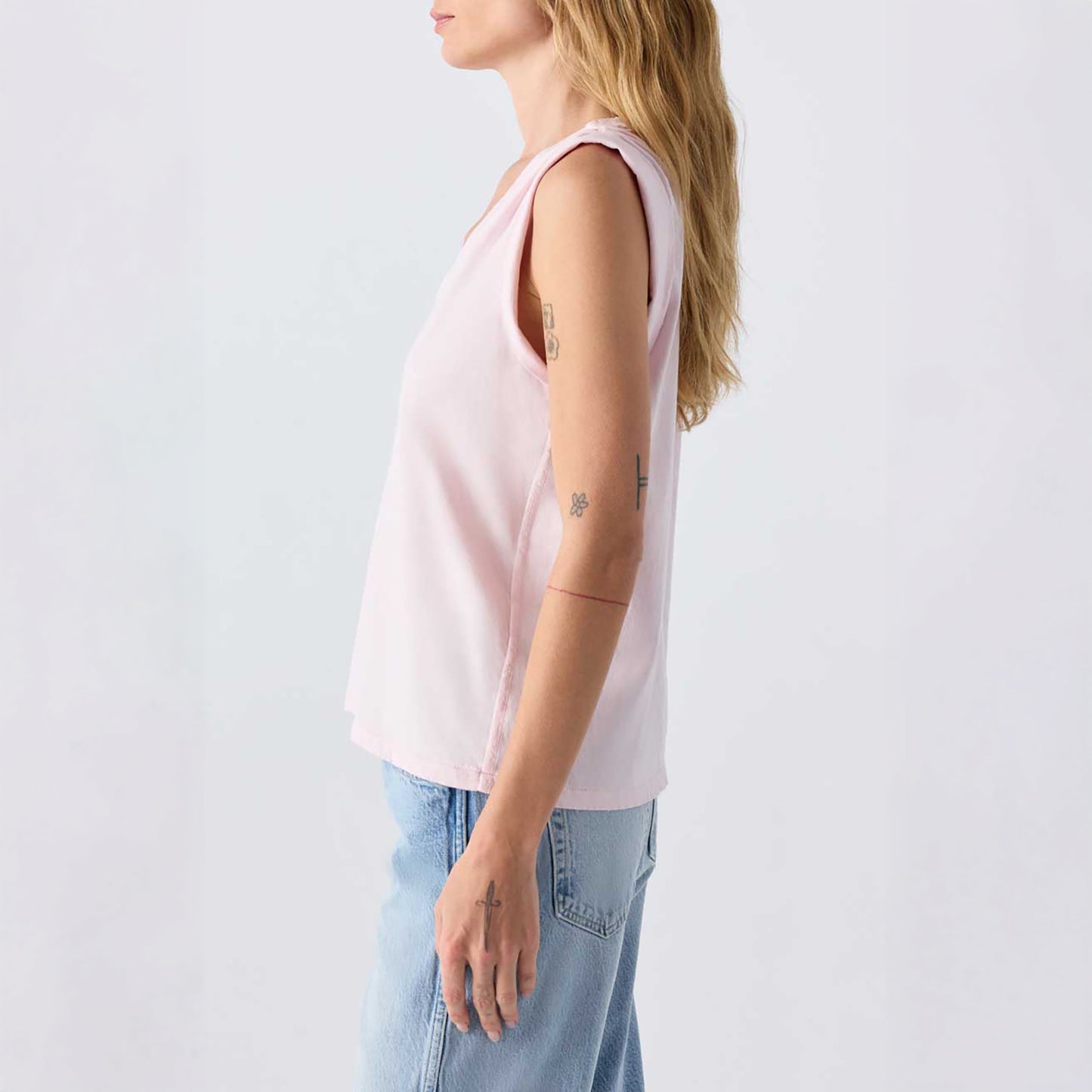 Dona Sleeveless Tee in Flush