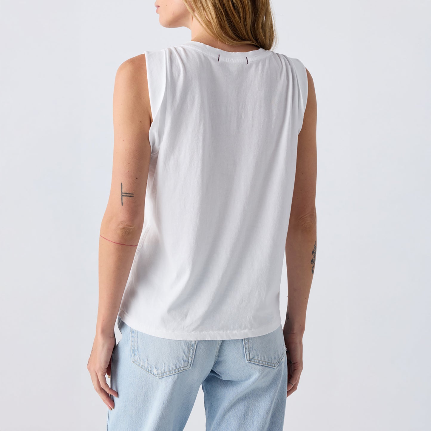 Dona Sleeveless Tee in White